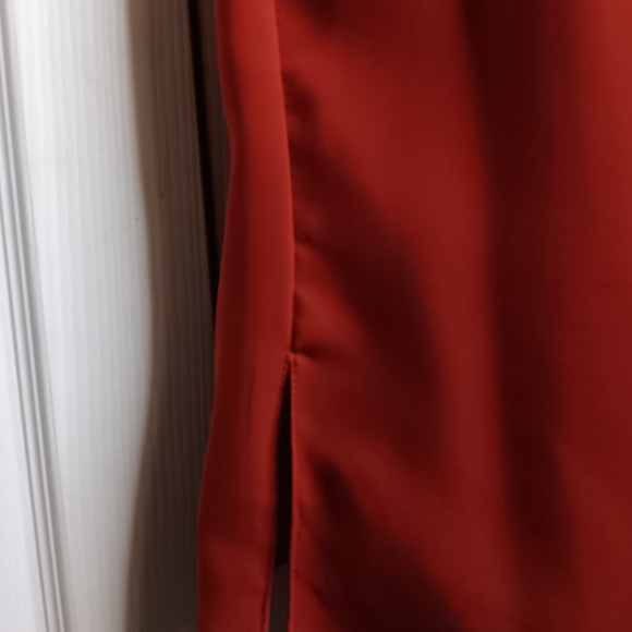 Vintage G Unit 3 pc Party Jacket V Neck Top & Pants Red Yellow Abstract … - Picture 9 of 11